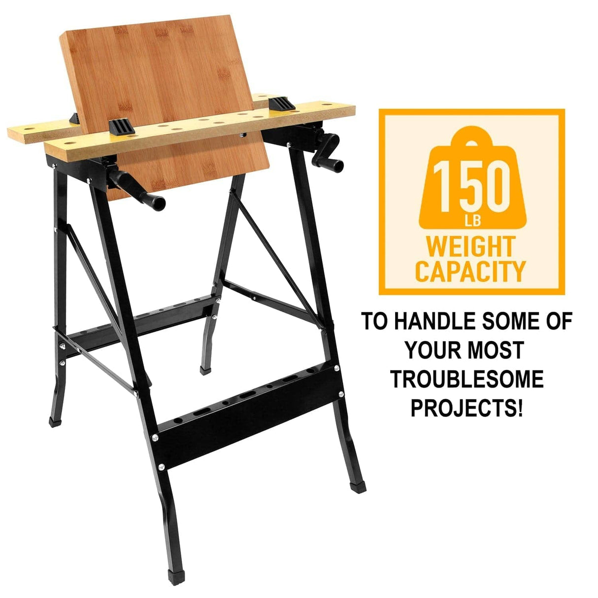 - Portable Workbench with Clamps - Mount-It! - WI-1001