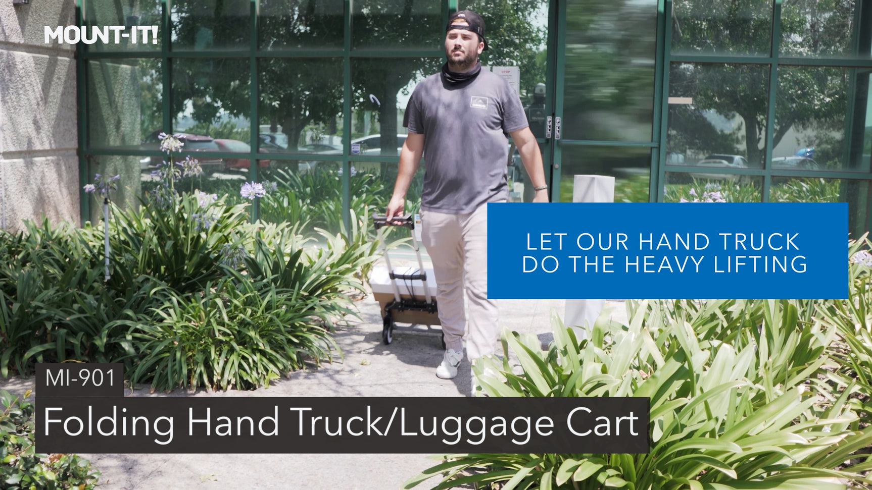 MI-901 Folding Hand Truck - Luggage Cart Features Video