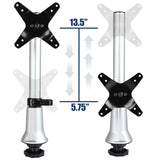 Silver Monitor Mount - Height Adjustable & Articulating Single Monitor Desk Mount - Mount-It! - MI-31111