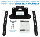Speaker Mount - Sound Bar TV Mounting Shelf for Sonos Beam - Mount-It! - MI-SB44