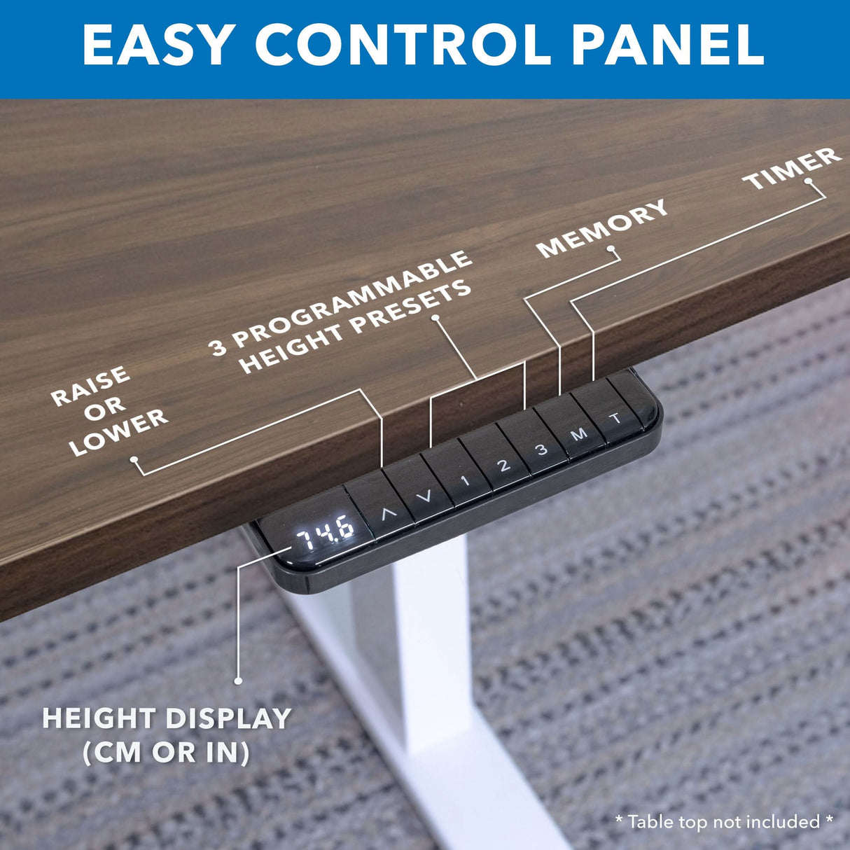 Ultimate Dual Motor Electric Standing Desk with 55" Tabletop