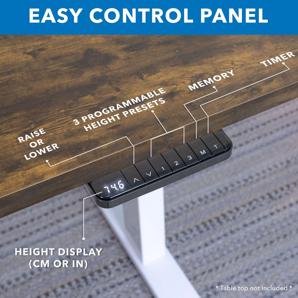 Ultimate Dual Motor Electric Standing Desk with 55" Tabletop