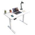White Standing Desk - Compact Electric Standing Desk with 48" Tabletop - Mount-It! - MI-8037