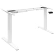 White Standing Desk - Dual Motor Electric Standing Desk Base - Mount-It! - MI-8034W