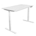 White Standing Desk - Ultimate Dual Motor Electric Standing Desk with 48" Tabletop - White Base - Mount-It! - MI-18066