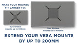 Monitor Vesa Adapters - VESA Mount Adapter Kit - Mount-It! - MI-790